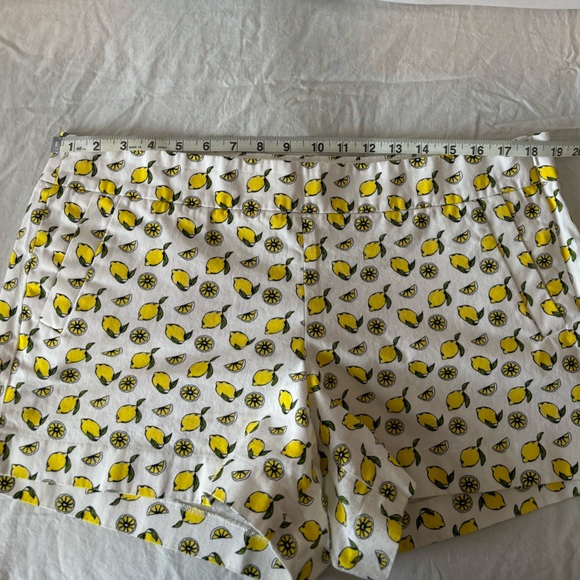J. Crew Factory lemon patterned side-zip chino shorts - Picture 3 of 9